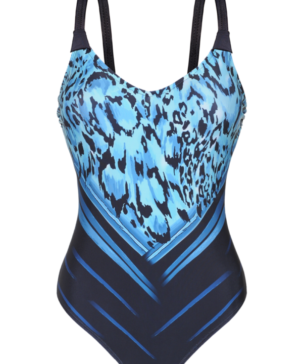 Alternative view of MALLA ENTERA PANNEAUX DE ANIMAL PRINT CON RAYAS EN V.