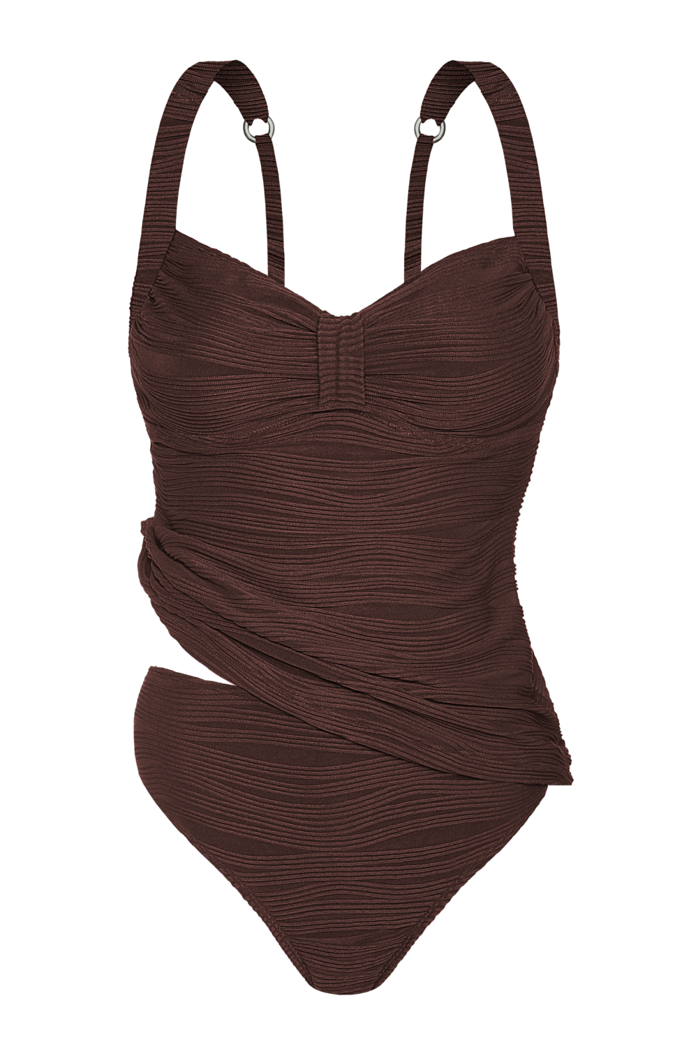 TANKINI EN TELA JACKARD CON CORP. C/TRABA.